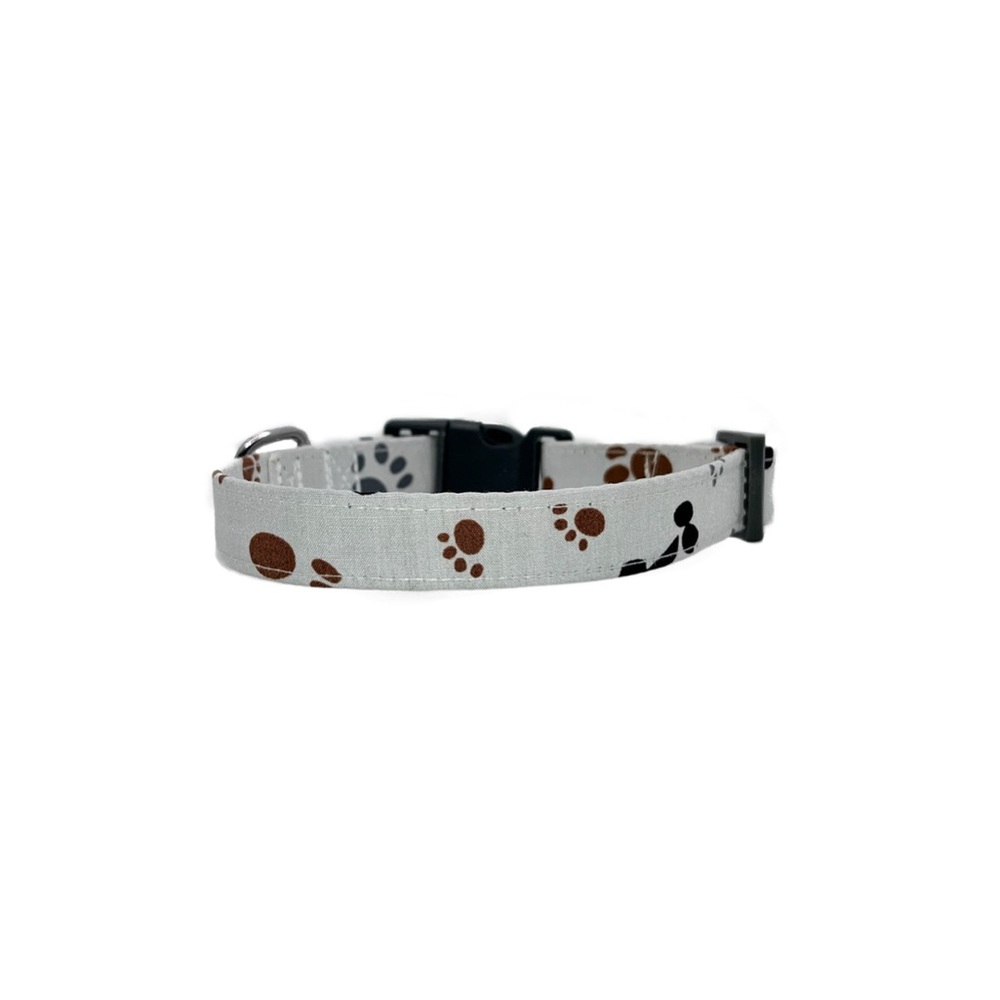 0.75” Dog Collar- Paws and bones, Paw Prints, Paw Print Dog Collar, Dog Collar